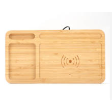 2021 trending eco friendly  wireless bamboo plate qi standard charger 5w 10w 15w